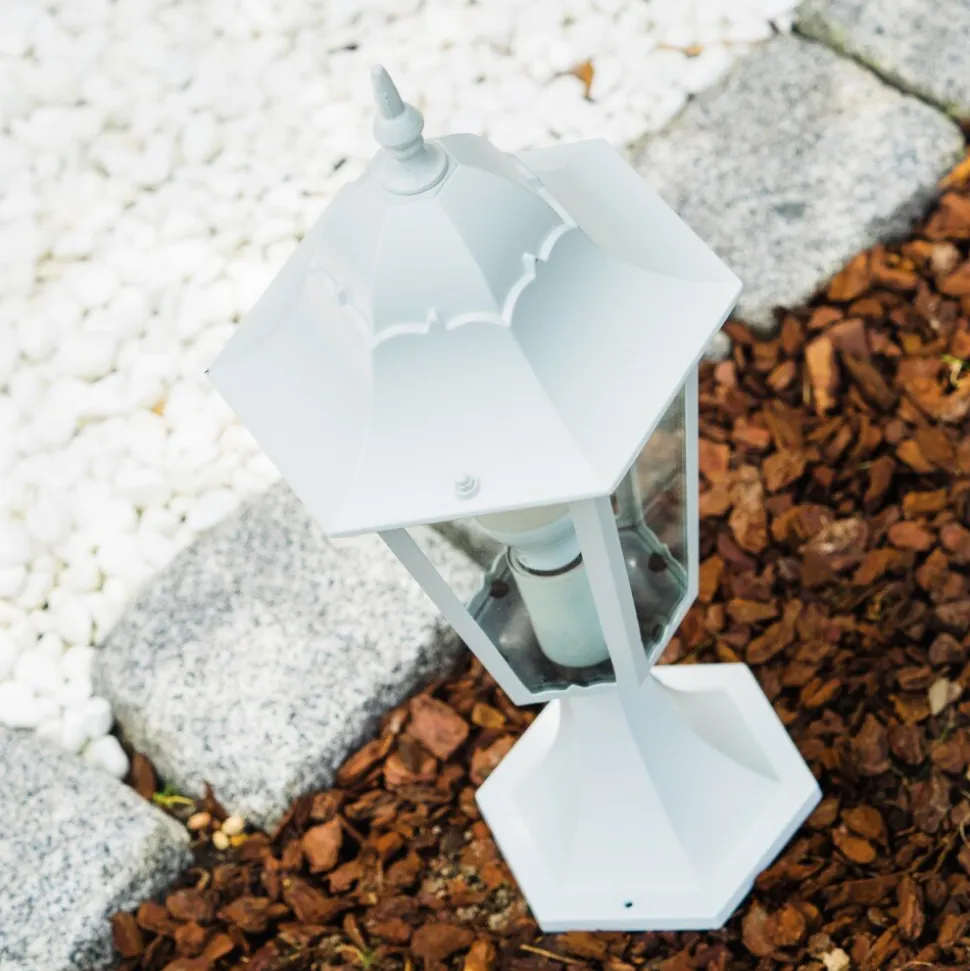 Borne Lumineuse Blanche Blanc, 1 Lumiere