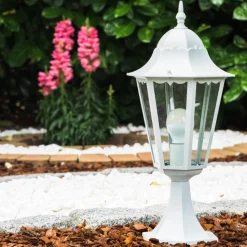 Borne Lumineuse Blanche Blanc, 1 Lumiere