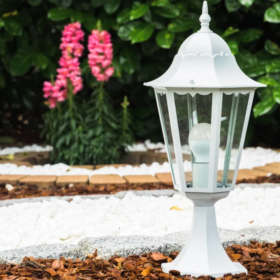 Borne Lumineuse Blanche Blanc, 1 Lumiere