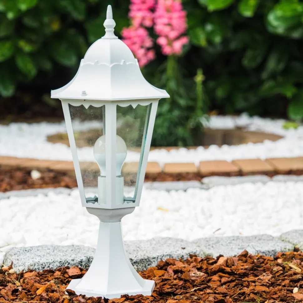 Borne Lumineuse Blanche Blanc, 1 Lumiere