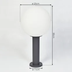 Borne Lumineuse Bubodefo Anthracite, 1 Lumiere