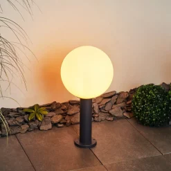 Borne Lumineuse Bubodefo Anthracite, 1 Lumiere