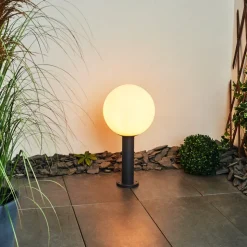 Borne Lumineuse Bubodefo Anthracite, 1 Lumiere