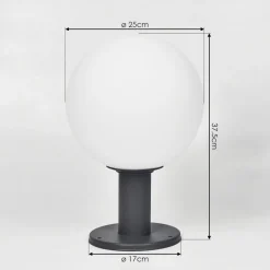 Borne Lumineuse Bubodefo Anthracite, 1 Lumiere