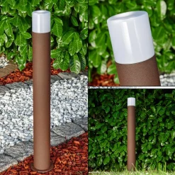 Borne Lumineuse Buhrkall Rouille, 1 Lumiere