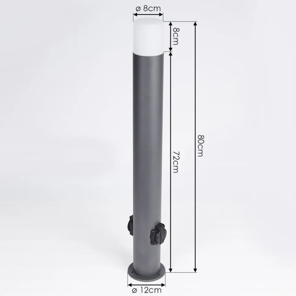 Borne Lumineuse Buhrkall Anthracite, 1 Lumiere