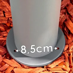 Borne Lumineuse Buhrkall Anthracite, 1 Lumiere, Detecteur De Mouvement