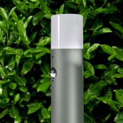 Borne Lumineuse Buhrkall Anthracite, 1 Lumiere, Detecteur De Mouvement