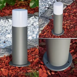 Borne Lumineuse Buhrkall Anthracite, 1 Lumiere