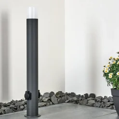 Borne Lumineuse Buhrkall Anthracite, 1 Lumiere
