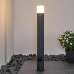 Borne Lumineuse Buhrkall Anthracite, 1 Lumiere