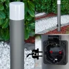 Borne Lumineuse Buhrkall Anthracite, 1 Lumiere