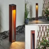 Borne Lumineuse Byremo Bois Fonce, Noir, 1 Lumiere