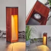 Borne Lumineuse Byremo Bois Fonce, Noir, 1 Lumiere