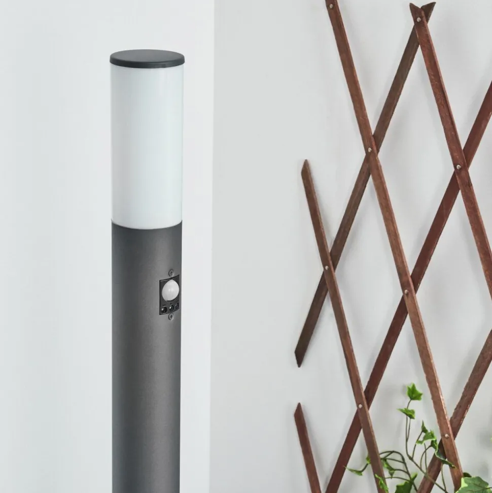 Borne Lumineuse Caserta Anthracite, 1 Lumiere, Detecteur De Mouvement