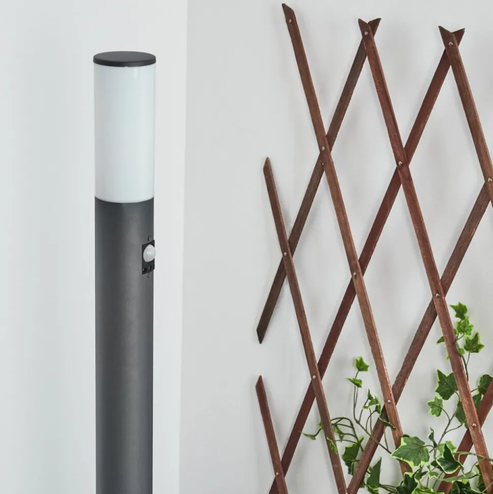 Borne Lumineuse Caserta Anthracite, 1 Lumiere, Detecteur De Mouvement