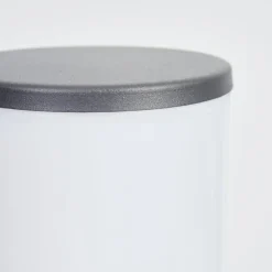 Borne Lumineuse Caserta Anthracite, 1 Lumiere, Detecteur De Mouvement