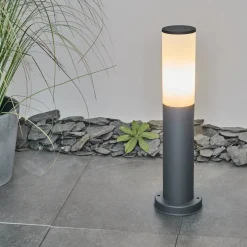 Borne Lumineuse Caserta Anthracite, 1 Lumiere