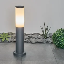 Borne Lumineuse Caserta Anthracite, 1 Lumiere