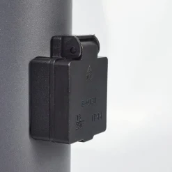 Borne Lumineuse Caserta Anthracite, 1 Lumiere, Detecteur De Mouvement