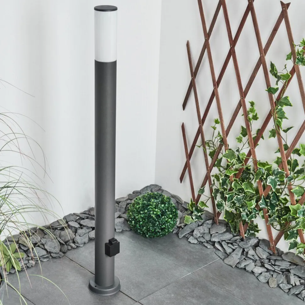 Borne Lumineuse Caserta Anthracite, 1 Lumiere