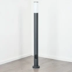 Borne Lumineuse Caserta Anthracite, 1 Lumiere