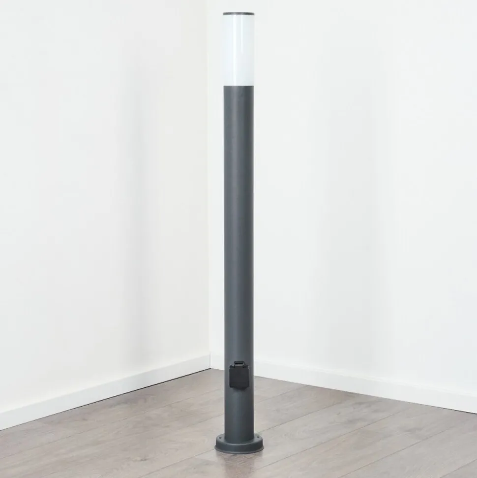 Borne Lumineuse Caserta Anthracite, 1 Lumiere