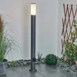 Borne Lumineuse Caserta Anthracite, 1 Lumiere