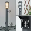 Borne Lumineuse Caserta Anthracite, 1 Lumiere, Detecteur De Mouvement