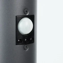Borne Lumineuse Caserta Anthracite, 1 Lumiere, Detecteur De Mouvement