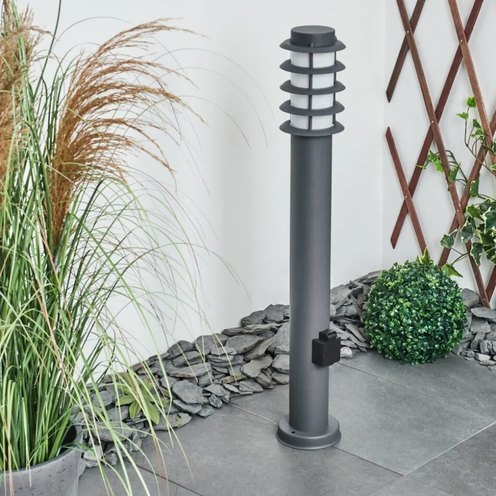 Borne Lumineuse Caserta Anthracite, 1 Lumiere