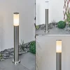 Borne Lumineuse Caserta Nickel Mat, Blanc, 1 Lumiere