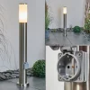 Borne Lumineuse Caserta Nickel Mat, 1 Lumiere
