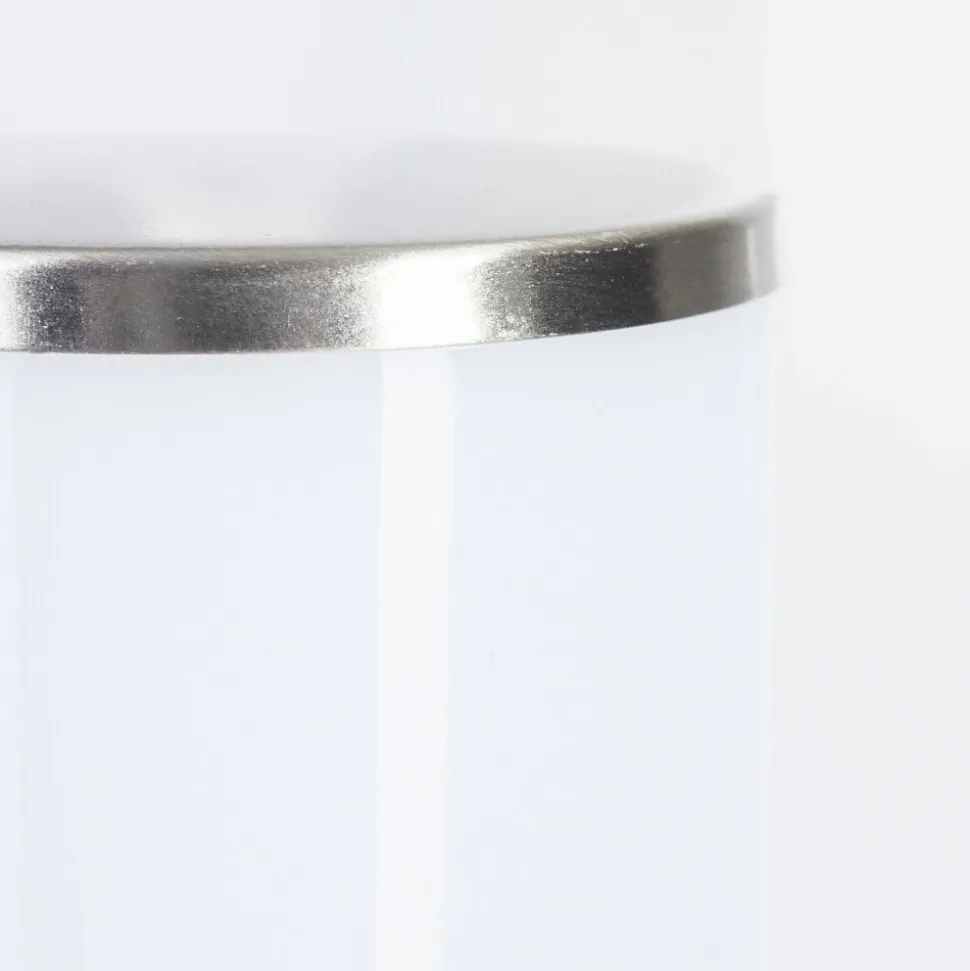 Borne Lumineuse Caserta Nickel Mat, 1 Lumiere