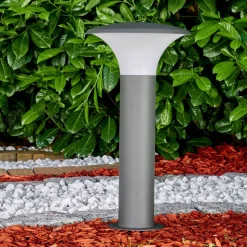 Borne Lumineuse Chelmsford Led Anthracite, 1 Lumiere