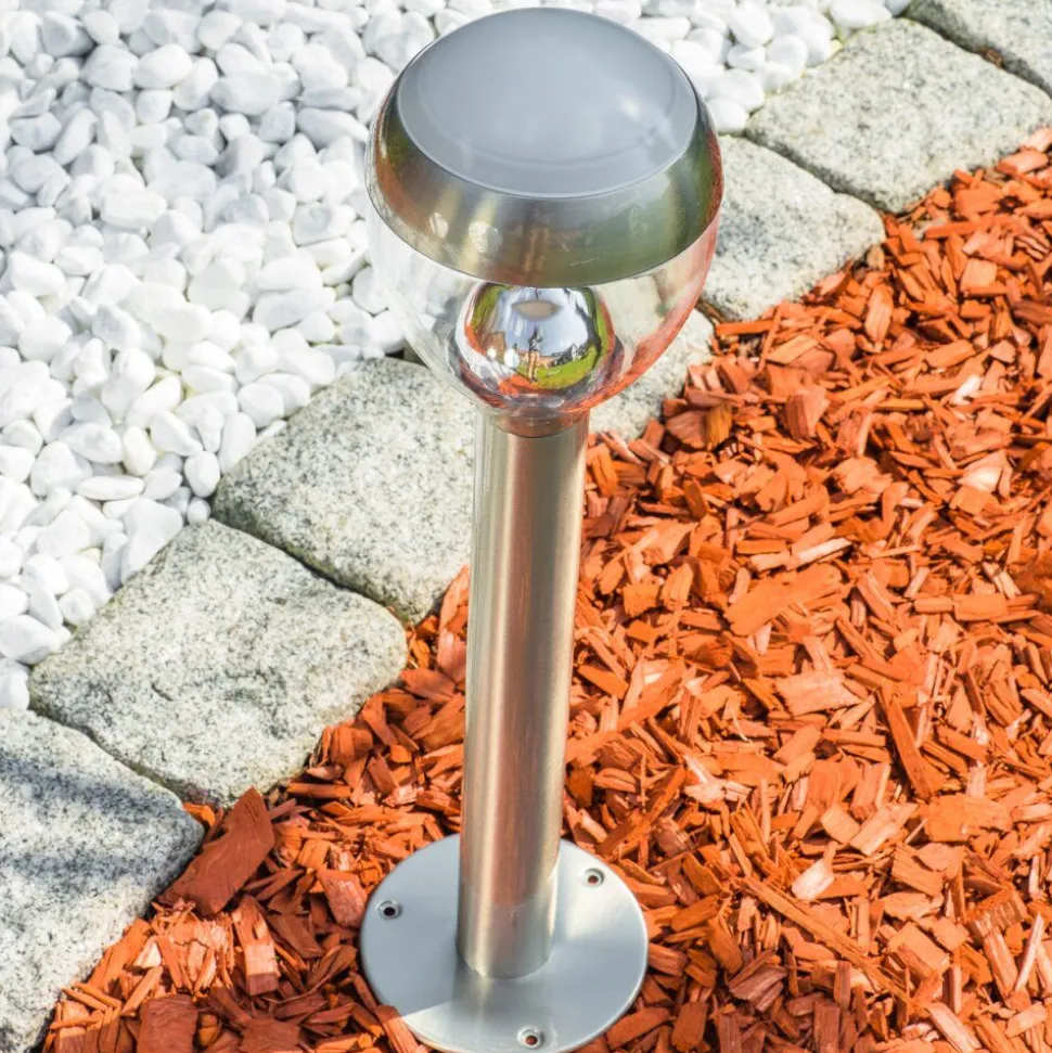 Borne Lumineuse Cordova Led Acier Inoxydable, 1 Lumiere