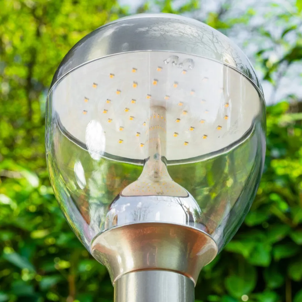 Borne Lumineuse Cordova Led Acier Inoxydable, 1 Lumiere