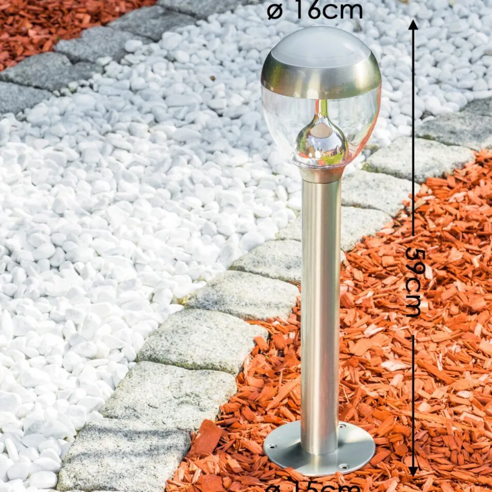 Borne Lumineuse Cordova Led Acier Inoxydable, 1 Lumiere