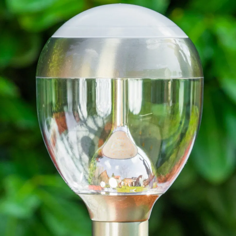 Borne Lumineuse Cordova Led Acier Inoxydable, 1 Lumiere