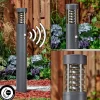 Borne Lumineuse Dakar Anthracite, 1 Lumiere, Detecteur De Mouvement
