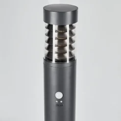 Borne Lumineuse Dakar Anthracite, 1 Lumiere, Detecteur De Mouvement