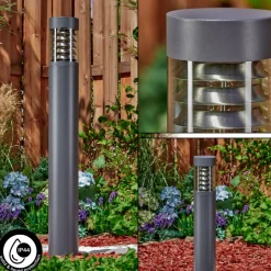 Borne Lumineuse Dakar Anthracite, 1 Lumiere