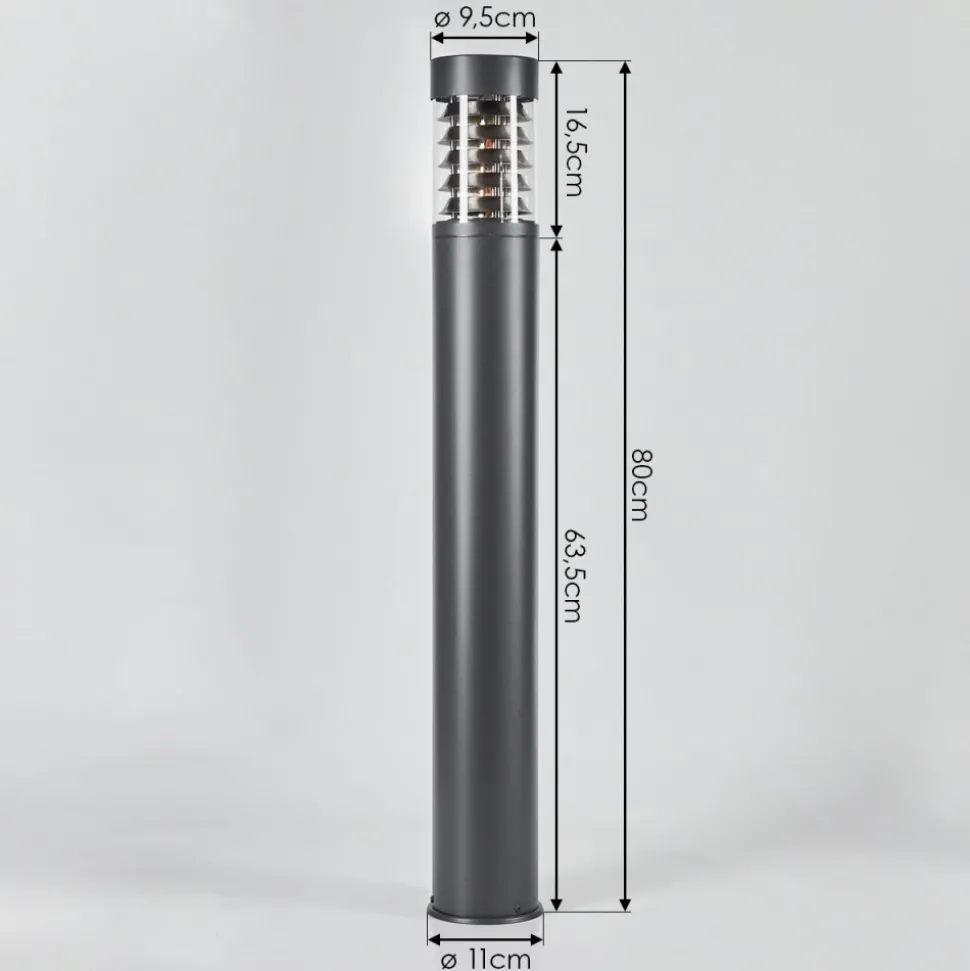 Borne Lumineuse Dakar Anthracite, 1 Lumiere