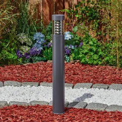 Borne Lumineuse Dakar Anthracite, 1 Lumiere