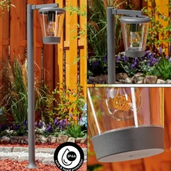 Borne Lumineuse Eloida Anthracite, 1 Lumiere