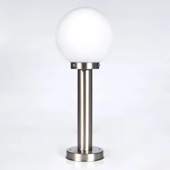 Borne Lumineuse Enara Nickel Mat, 1 Lumiere