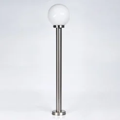Borne Lumineuse Enara Nickel Mat, 1 Lumiere