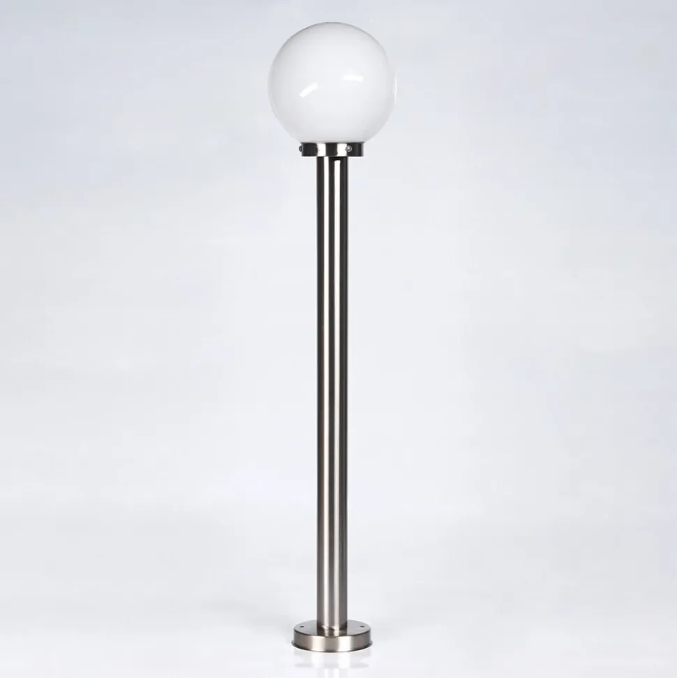 Borne Lumineuse Enara Nickel Mat, 1 Lumiere