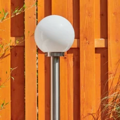 Borne Lumineuse Enara Nickel Mat, 1 Lumiere