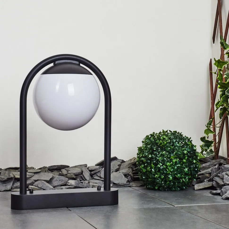 Borne Lumineuse Festau Noir, 1 Lumiere
